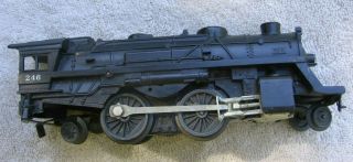 Vintage Lionel Train O Scale 2 - 4 - 2 Railroad Rr Steam Locomotive 246 Stock K