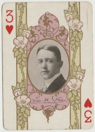 George M Cohan Vintage 1908 The Stage 65x Playing Card - Theatre Actor 3h