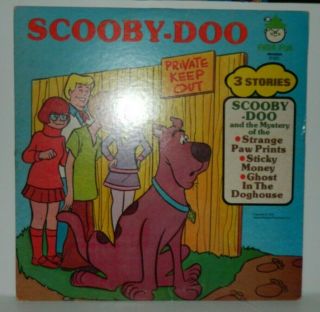 Vtg Vintage 1976 Peter Pan Scooby - Doo 3 Stories Record 8183 Hanna - Barbera