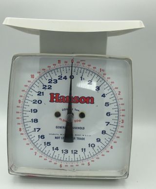 Vintage General Household Hanson Scale Made In Usa Has Some Discoloration