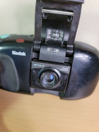 Vintage Kodak Cameo Motor Ex 35mm Flash Film Camera With Strap Black 3