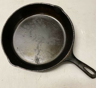 Vintage 10 Unmarked Wagner? (11 3/4 ") Cast Iron Skillet With Heat Ring Restored