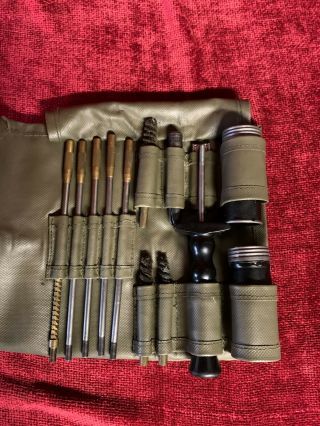 Vintage Swiss Military Gun Cleaning Kit / Complete Set