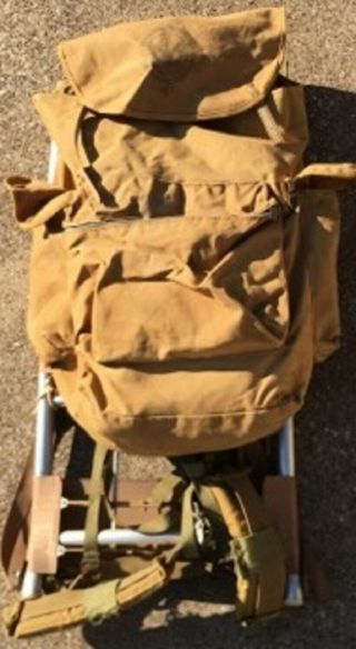 Vintage Boy Scout / Bsa Canvas Backpack 1307d & Cruiser? Aluminum Frame