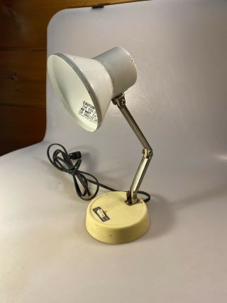 Vintage Small Mid Century Modern Articulating / Adjustable Portable Desk Lamp