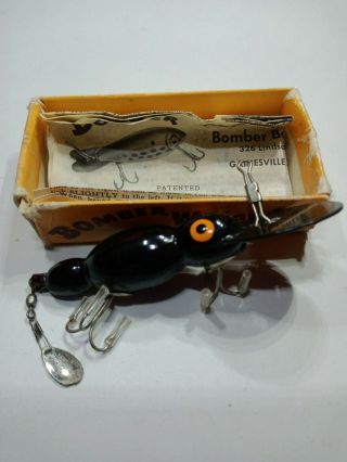 Vintage 2 - 1/2 " Bomber Waterdog Fishing Lure And Papers