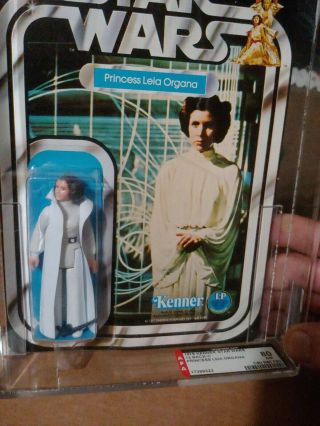 1978 Kenner Star Wars 12 Back Princess Leia Afa 80 1977 Wax Pack