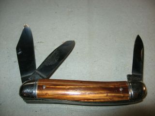 Vintage Imperial Folding Pocket Knife With Three Blades