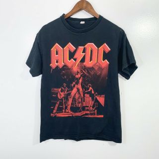 Vintage 2000s Y2k Acdc Rock Band Concert T - Shirt Adult Size Medium M