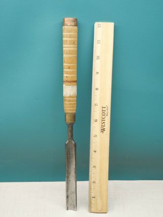 Old Tools Vintage Ps&w 11/16 " No.  6 Sweep Straight Wood Carving Gouge