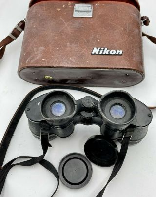 Vintage Nikon 7 X 35 Binoculars In Case