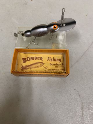 Vintage Bomber Fishing Lure Waterdog 1556 And Paperwork