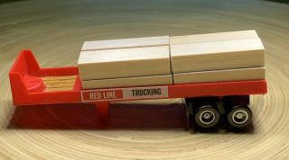 Vintage Tyco Slot Car Tractor Trailer Red Line Trucking