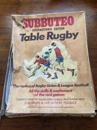 Vintage Subbuteo International Edition Table Rugby & Ireland Xv