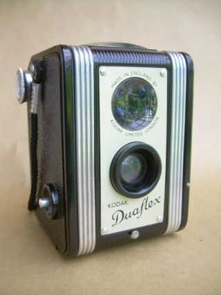 Vintage Kodak Duaflex (i) Kodet Lens,  Pseudo Tlr Box Camera & Lens Protector - Uk