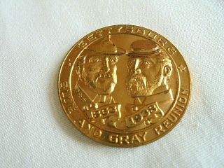 Vintage 1938 Civil War Battle Of Gettysburg 75th Anniversary Reunion Medal - Token