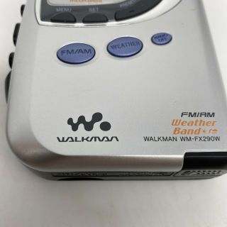 VTG Sony WM - FX290W Walkman AM/FM Radio Cassette Portable Tape Player 3