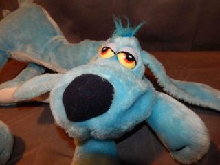 Vintage Dakin Foofur Phil Mendez Plush Stuffed Animal Blue Dog Collar Tag