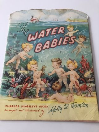 Vintage Childrens Book,  The Water Babies Illustrated,  By Molly B Tomson