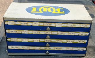 Vintage Irc Resist - O - Cabinet Resistors Storage Cabinet Advertising