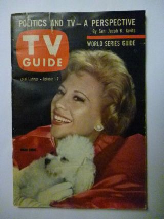 Wisconsin Oct 1 1960 Tv Guide Dinah Shore Debut Of Andy Griffith Gunsmoke Blake