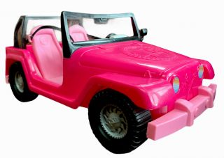 Mattel Barbie Hot Pink Jeep Malibu Beach Party Cruiser Toy Vehicle Car 2011