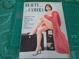 Vintage Peter Gowland 1957 Beauty And The Camera Mag 21 Elsa Martinelli Cover
