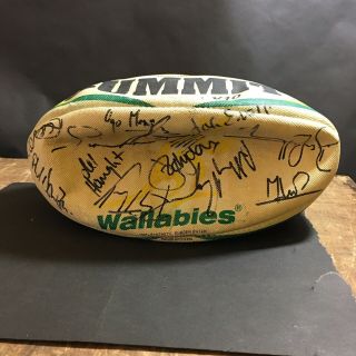 Signed Vintage Australian Wallabies Autograph Rugby Ball