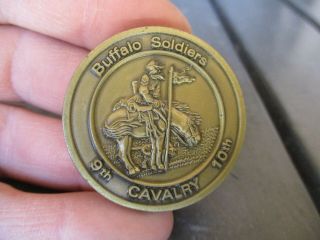 Vtg Buffalo Soldiers 9th & 10th Cavalry Unit Challenge Coin