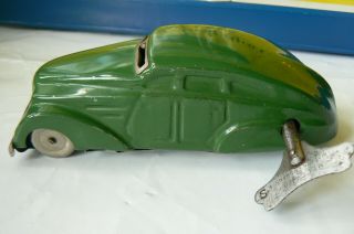 Vintage Chad Valley Wonder Car Clockwork Tinplate Car With Key Circa 1950 