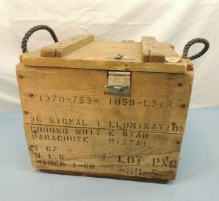 Vintage Fireworks Wooden Box Crate 15 " X 14 " X 13.  5 "