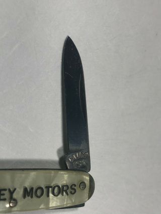 Vintage Miniature Pocket Knife MASSEY MOTORS Car Dealership Advertising Knife 2