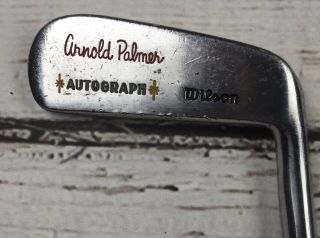 Vintage Arnold Palmer Ap Autograph Putter Steel Shaft Rh