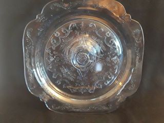 Vintage Recollection Indiana Glass Madrid Blue Pedestal Plates 10 - 1/4 "
