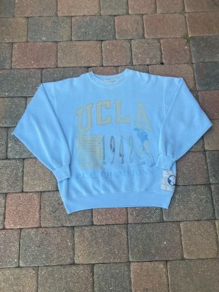 Vintage Ucla Bruins Crewneck Sweatshirt Adult Xl Blue College Football Ncaa