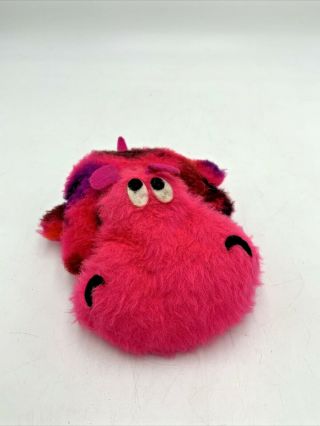 Vintage Pillow Pets Dardanelle Dakin Pink Hippo 1970s Plush Stuffed Animal Toy