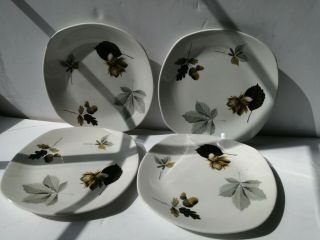 4 X Vintage Midwinter Stylecraft Nuts In May 6 " Side Plates