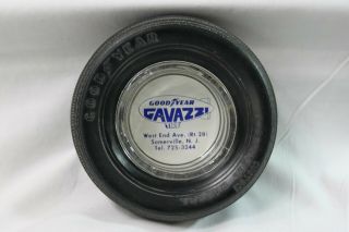 Vintage Goodyear Gavassi Rubber Tire Advertising Ashtray