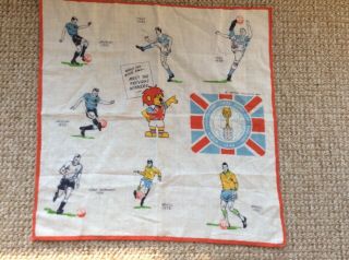 World Cup 1966 Final Rare Vintage England Football Handkerchief