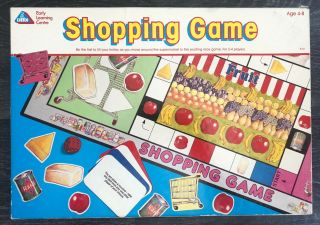 Elc The Early Learning Centre Vintage Shopping Game Board Game.  Complete