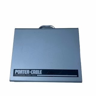 Porter Cable 44355 Metal Carrying Case Vintage Steel Tool Box