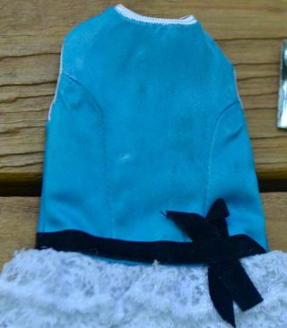 VINTAGE 1960 ' s IDEAL TAMMY FAMILY PEPPER PARTY TIME BLUE DRESS W/SHOES & PURSE 2