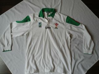 Vintage Wales Reebok 2003 Rugby World Cup Jersey Large