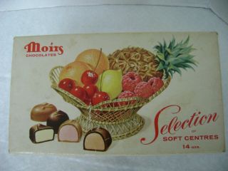 VINTAGE 2 EMPTY LIDDED CARDBOARD BOX – LAURA SECORD CANDIES & MOIRS CHOCOLATES 3