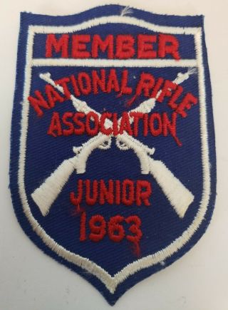 Vintage National Rifle Association Nra Junior Member 1963 Patch