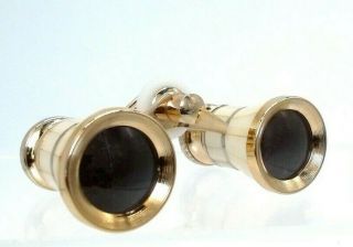 Vintage Mother Of Pearl Opera Glasses/ Binoculars Early Twentieth Century