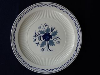Vintage Wedgwood Adams Baltic | Small Dinner Plate | Blue | Ironstone | 22.  5cm