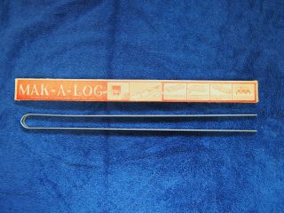 Vintage Mak - A - Log Kit Newspaper Log Rolling Tool