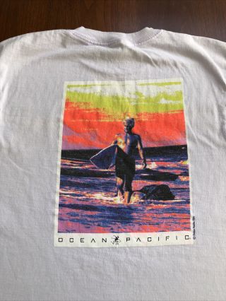 90s Vtg Op Ocean Pacific T Shirt Men’s Small Surfing Off White Laird Hamilton
