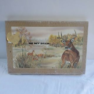 Vintage " Oh My Deer " Board Game 1982 Wildlife Management Strategy